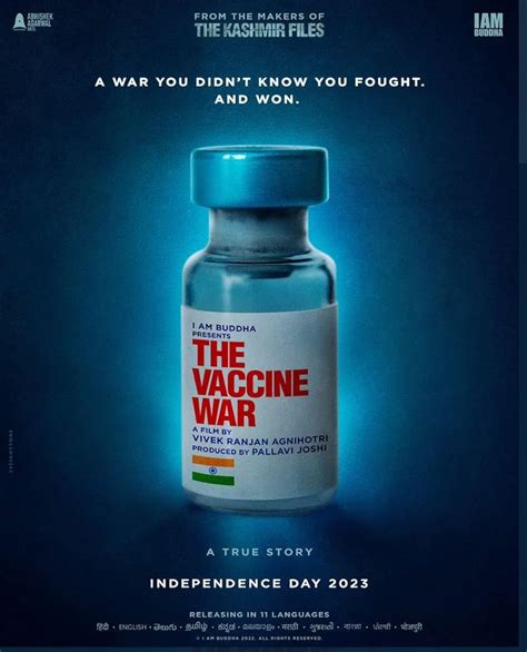 After around two months, The Vaccine War is finally arriving on OTT. The film follows the events during the COVID-19 pandemic when the scientists at Indian Council of Medical Research and Bharat Biotech worked to create a vaccine in India itself. ... This movie for me is a tribute to all these heroes and I am so glad with The Vaccine War …